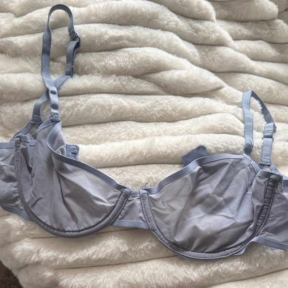 Aerie Light Blue Mesh Underwire Bra - Picture 1 of 2